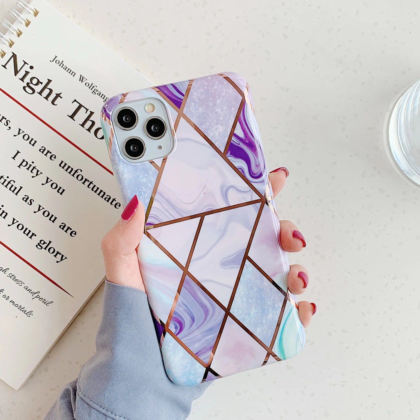 Stitched Marble Phone Case