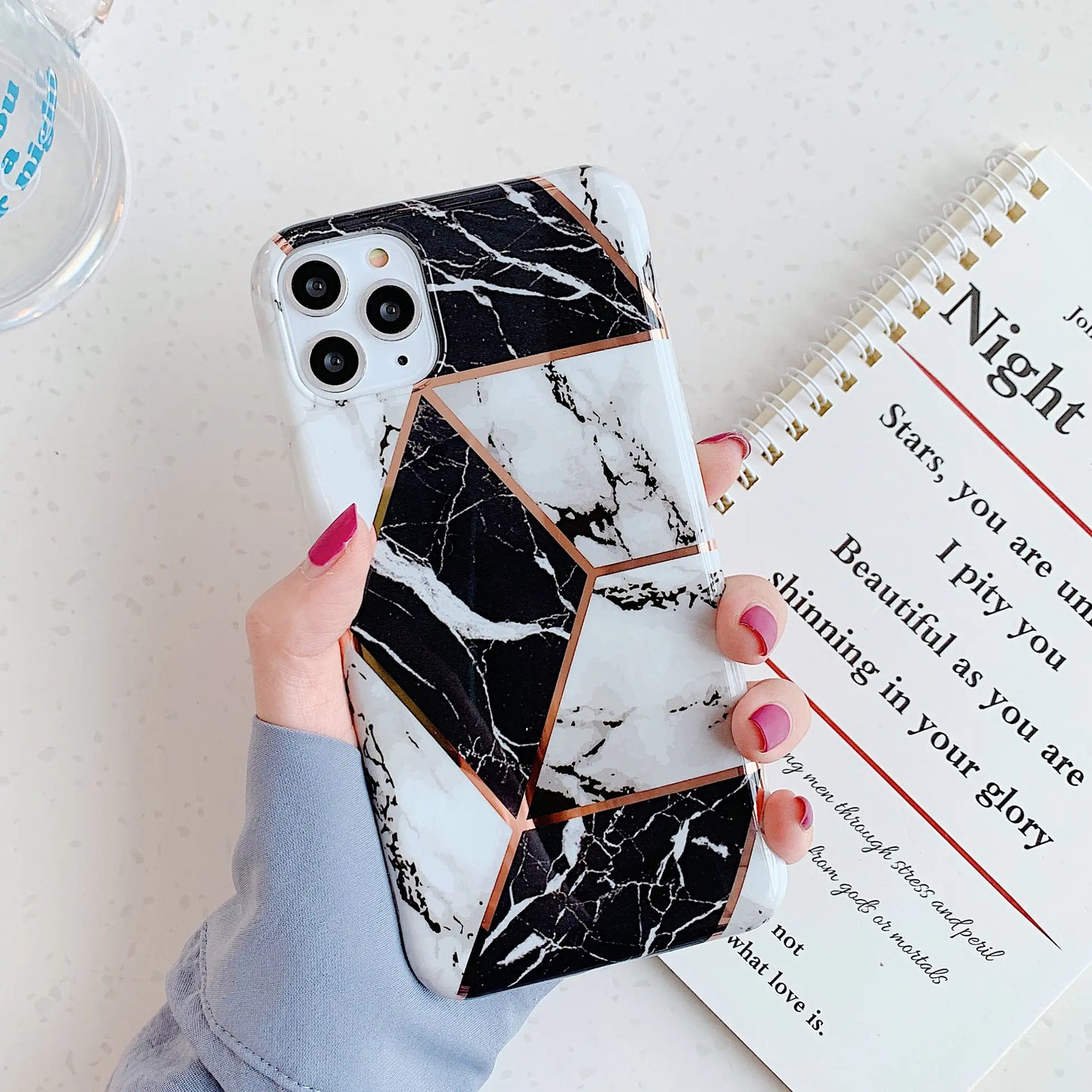 Stitched Marble Phone Case